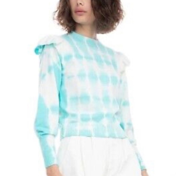Generation Love Colette Turquoise Tie Dye Sweater Medium New NWT - Picture 1 of 9